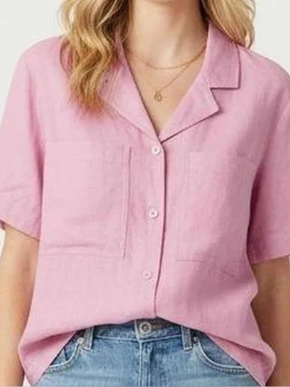 Buffalo David Bitton Light Pink Short-Sleeve Button-Down Shirt